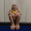Chewbacca-inspired figurine sitting on a ledge.